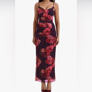 HOUSE OF CB Nalini Mesh Corset Cocktail Dress